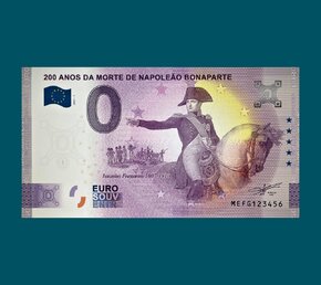 0 eur 200 anos da morte de Napoleão Bonaparte