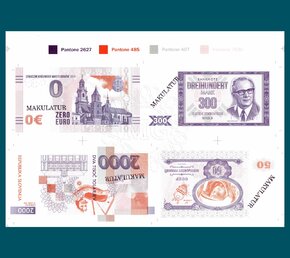 0 Eur/300 Mark/2000 Tolar/50 Rubles