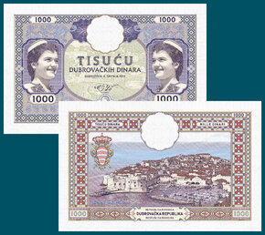 1000 dinara Dubrovnik