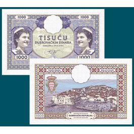 1000 dinara Dubrovnik