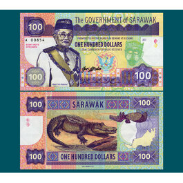 100 dollars Sarawak typ A - B