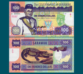 100 dollars Sarawak typ A