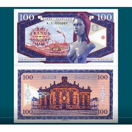 100 francs / mark Saarland