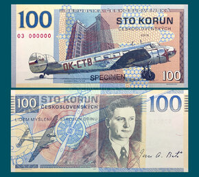 100 korún Baťa