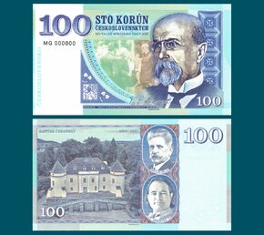 100 Korún Československých