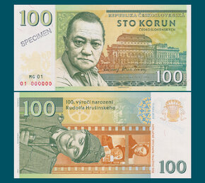 100 korún Hrušinský