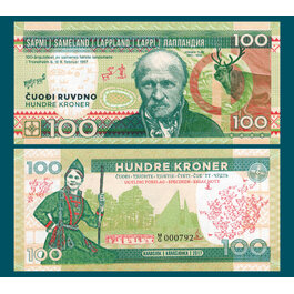 100 kroner sami / Laplanders / Norway