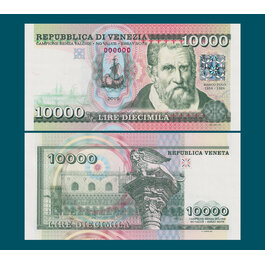 10 000 lire Benátky hologram