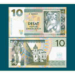 10 korún Moravany typ A