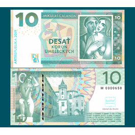 10 korún Moravany / verzia B