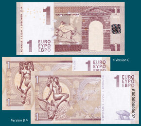 1 euro European Union / verzia B a C