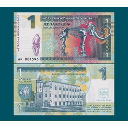 1 koruna Moravany / verzia A