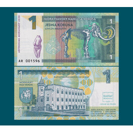 1 koruna Moravany / verzia B