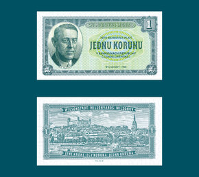 1 koruna Wilsonov / Československo