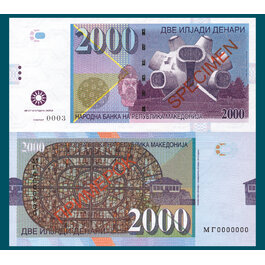 2000 denari Macedonia / verzia B