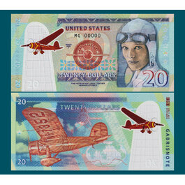 20 dollars Amelia Earhart