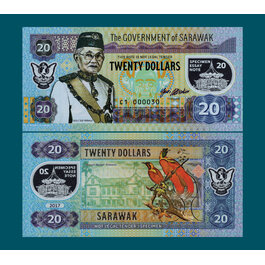 20 dollars Sarawak typ B