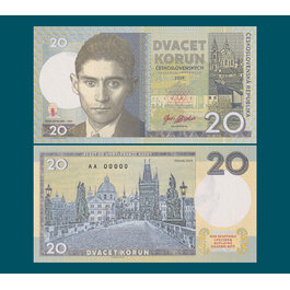 20 korún F. Kafka