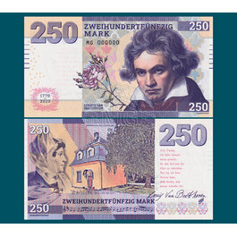 250 mark, Ludvik van Beethoven, fialová verzia