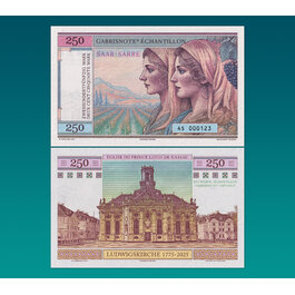 250 Mark Saarland verzia A