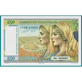 250 Mark Saarland verzia B