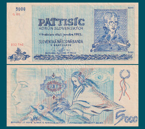 5000 korun Autoportret 1993