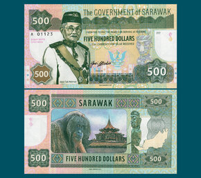 500 dollars Sarawak typ B