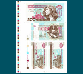 500 Francs/200 Lire/10 Korún