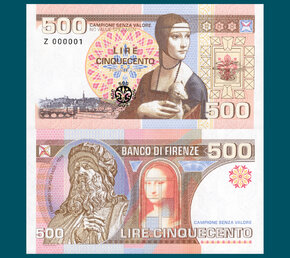 500 lire Florence / Italy