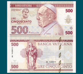 500 lire Vatican