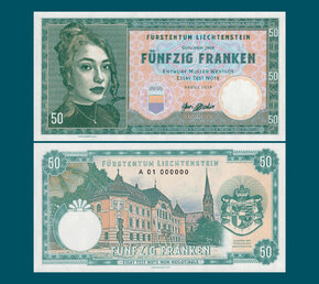 50 Franken Liechtenstein