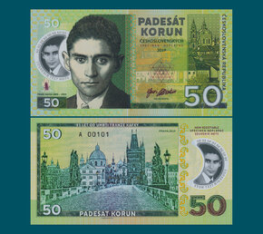 50 korún Kafka