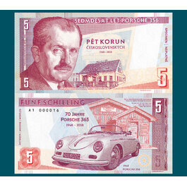 5 korún / 5 schilling Porsche