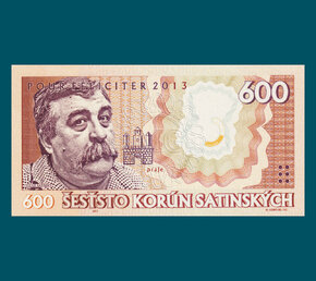 600 korun Satinskych PF2013