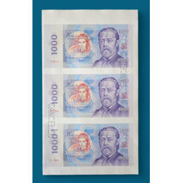 Aršík 3x 1000 Korún Bedřich Smetana
