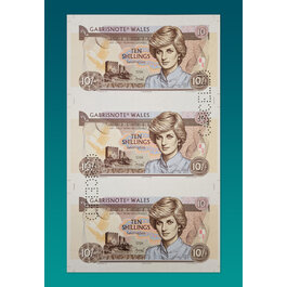 Aršík 3x 10 Shillings Wales