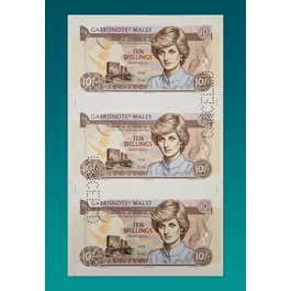 Aršík 3x 10 Shillings Wales