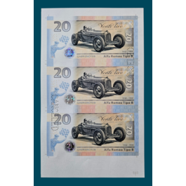 Aršík 3x 20 Lire - F1 Alfa Romeo