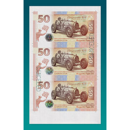 Aršík 3x 50 Lire Bugatti Tipo 35