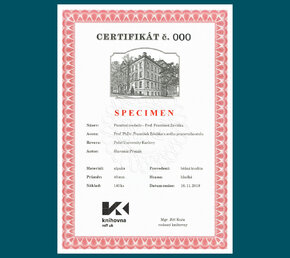 Certifikát knihovna