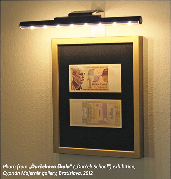 Foto z výstavy „Ďurčekova škola“ v galérii Cypriána Majerníka v Bratislave, 2012 Foto z výstavy „Ďurčekova škola“ v galérii Cypriána Majerníka v Bratislave, 2012